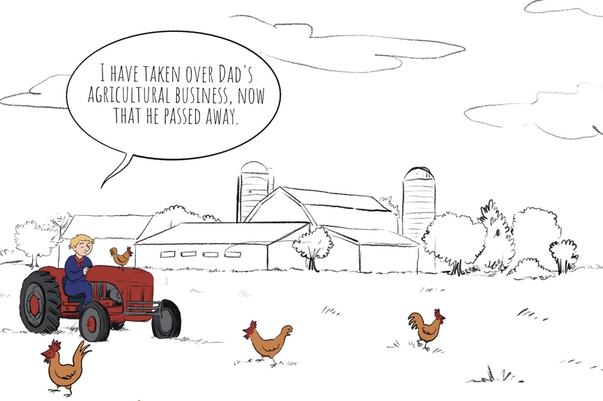 Can the farming lease be continued by the heirs after the death of the lessee? If so, what are the conditions?