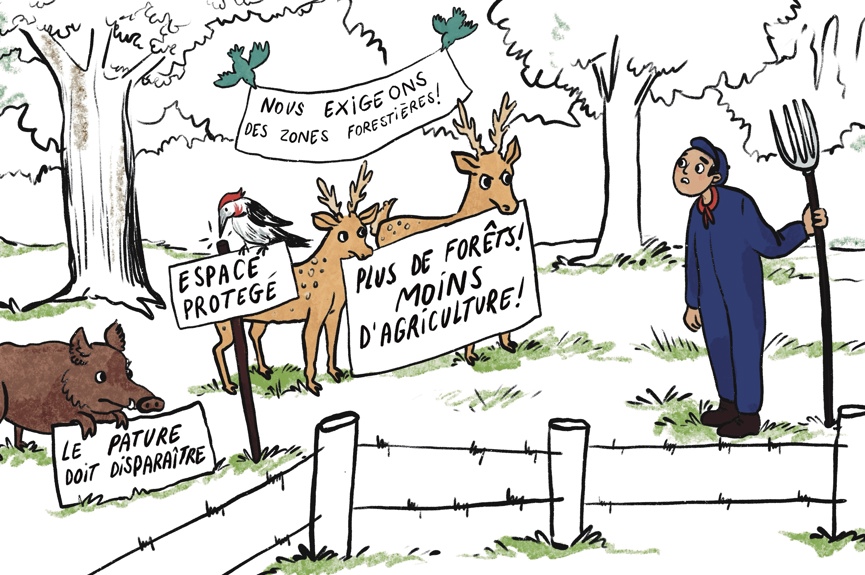 Certaines terres agricoles peuvent-elles être expropriées pour des raisons de boisement et la production de nature ?
