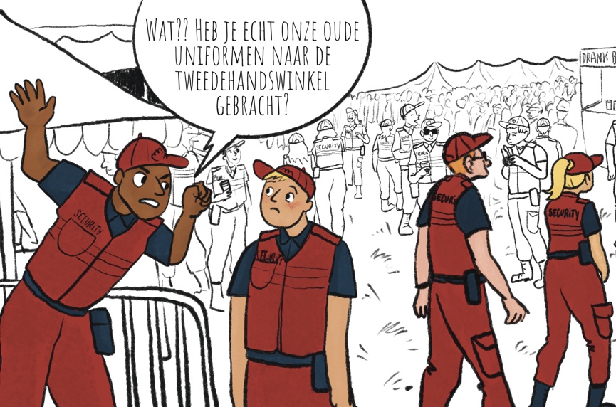 Uniformen in de private bewakingssector